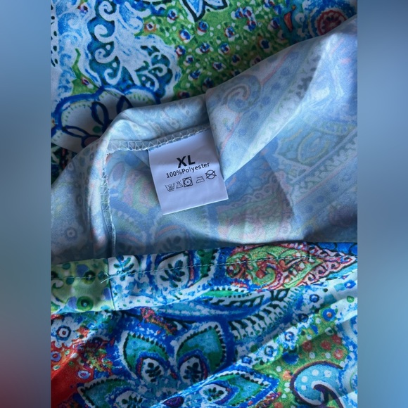 Blue Peacock Patterned Dress 🦚 - Picture 3 of 3